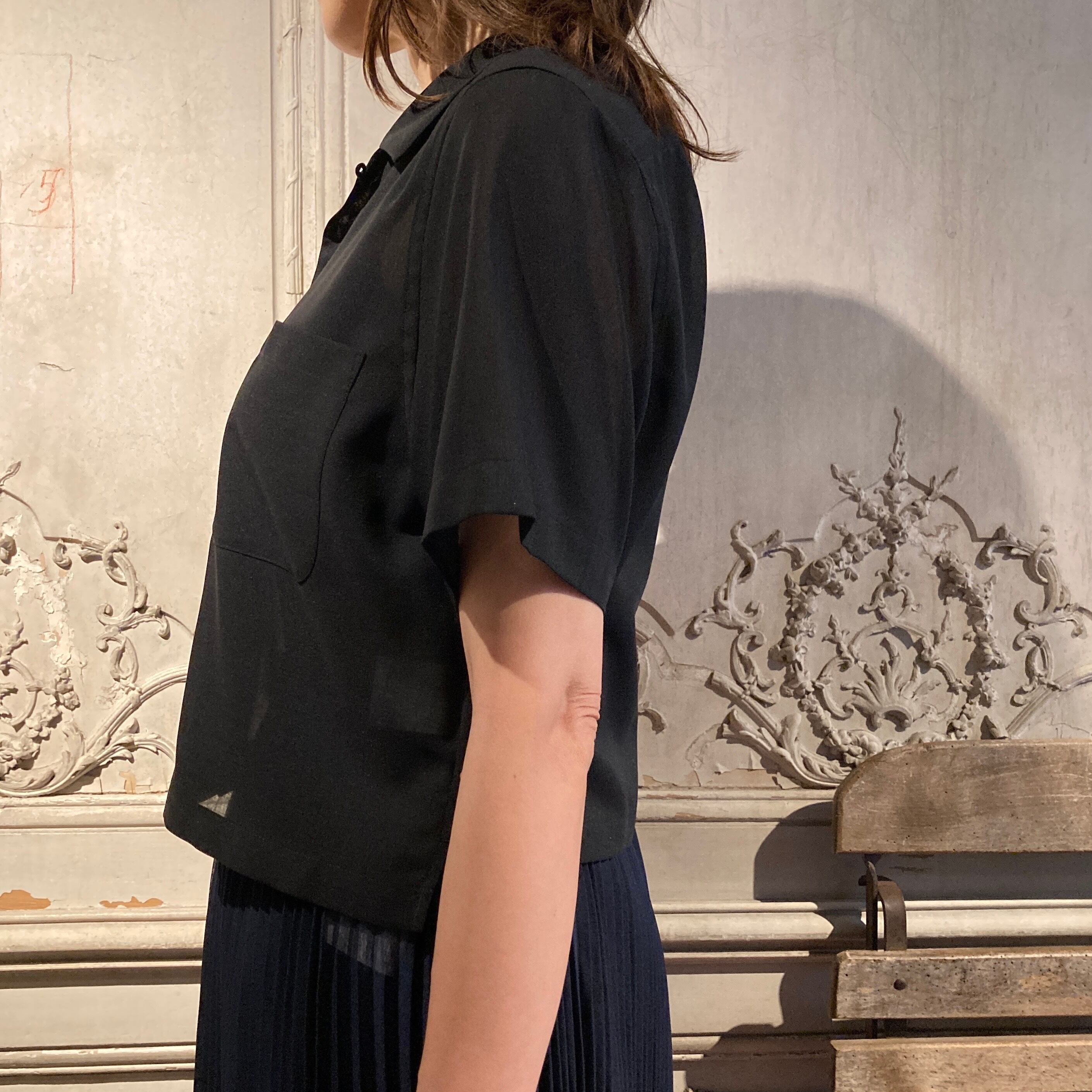 HYKE【ハイク】 T/W VOILE CROPPED SHIRT (15256) | glamour online