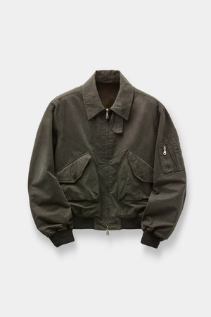 [COOR] Dyed Cotton Flight Jumper (Washed Brown) 正規品 韓国ブランド 韓国通販 韓国代行 韓国ファッション クール クーア クアー 日本 店舗