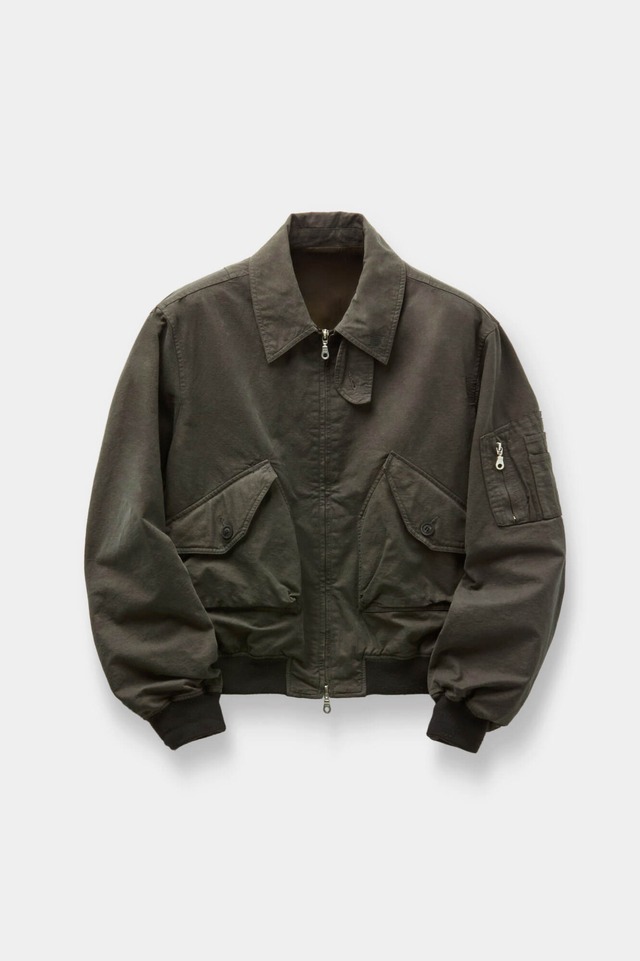 [COOR] Dyed Cotton Flight Jumper (Washed Brown) 正規品 韓国ブランド 韓国通販 韓国代行 韓国ファッション クール クーア クアー 日本 店舗