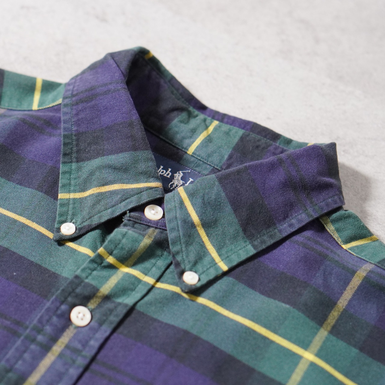 90s Ralph Lauren plaid BIG SHIRT [L] 古着 - 4