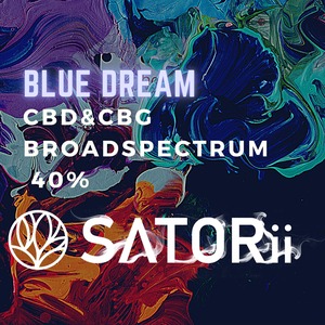 ブロードスペクトラムCBD40% VAPEリキッド0.5ml *BLUE DREAM*