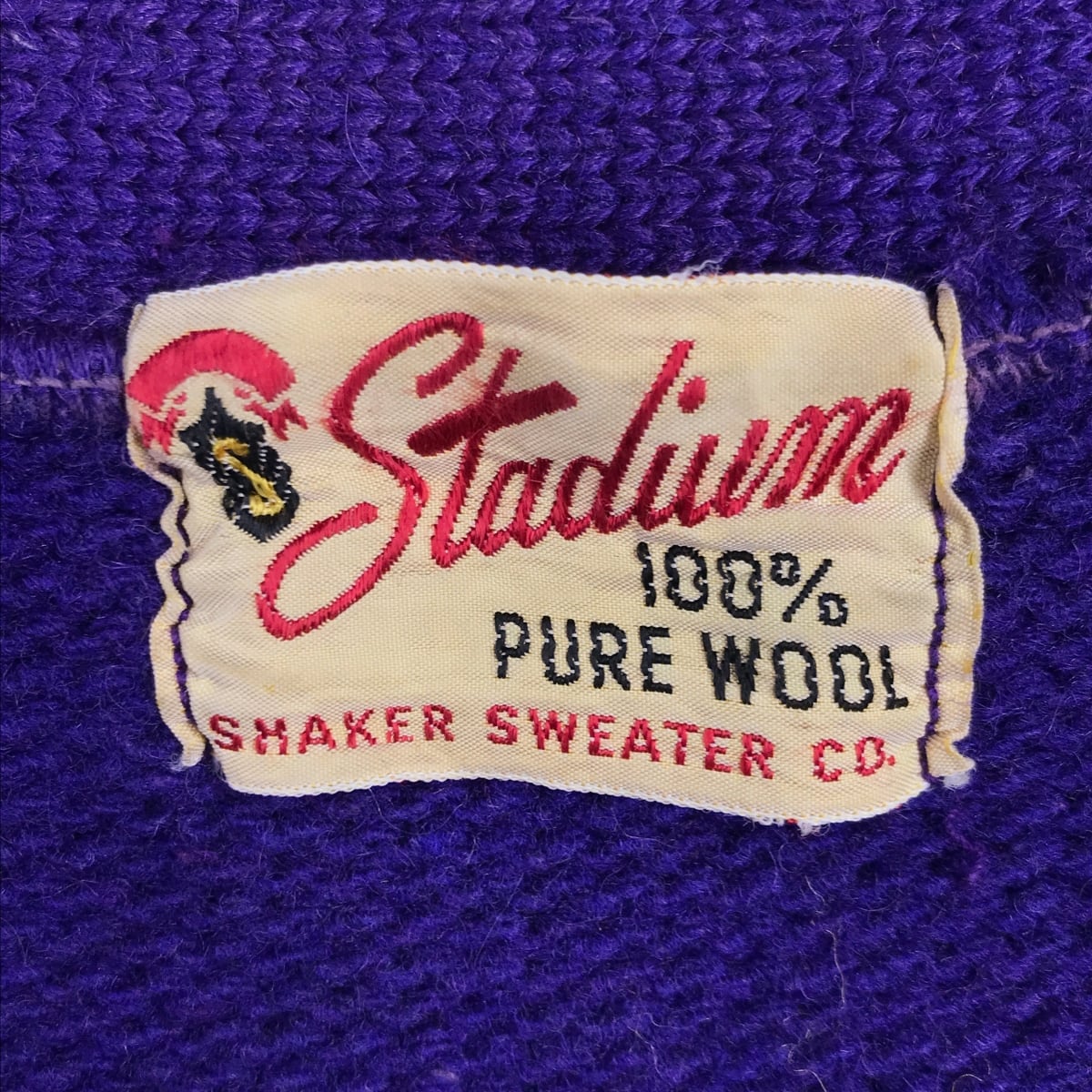 STADIUM SHAKER SWEATER CO. 50〜 60年代 レタード カーディガン