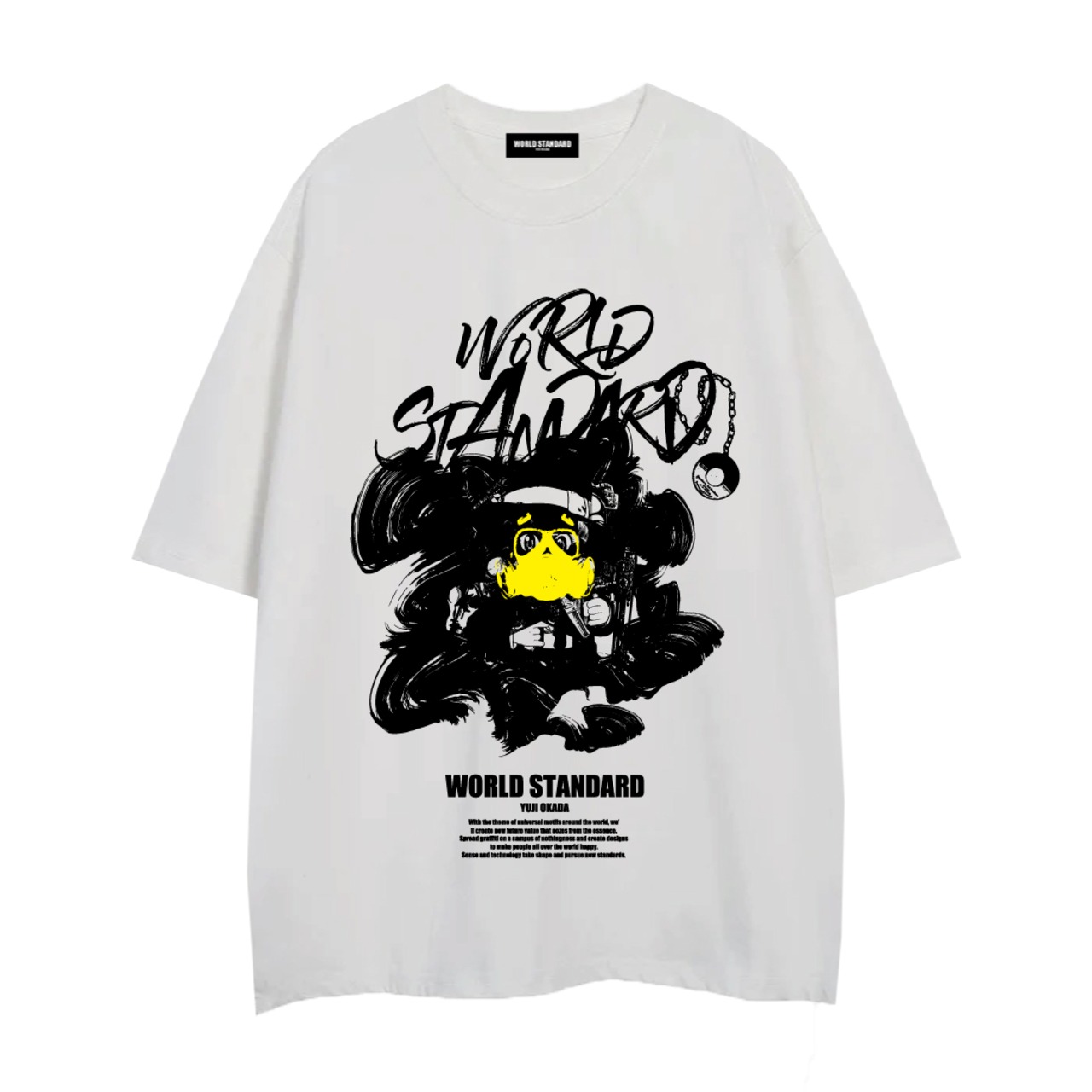 WORLD STANDARD/クルーネックプリントTシャツ/WSHT-049