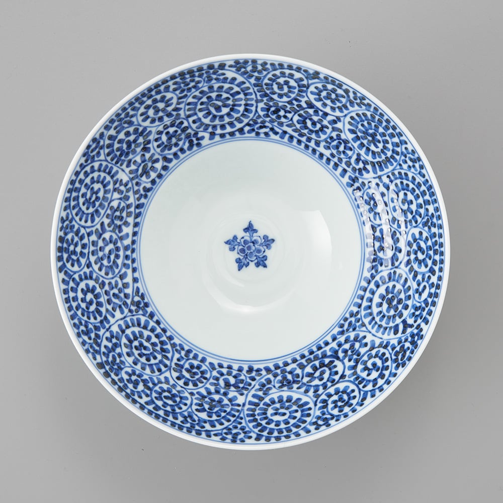 呉須赤絵天下一 平碗（中） | 肥前吉田焼 陶磁器の与山窯