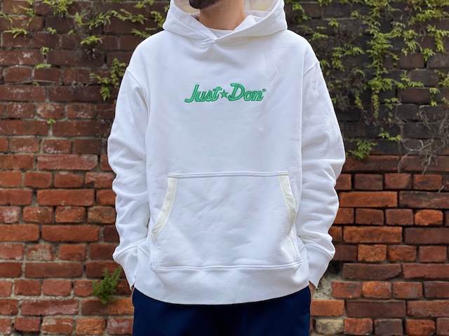 JUST DON LOGO HOODIE WHITE LARGE 65JE6123