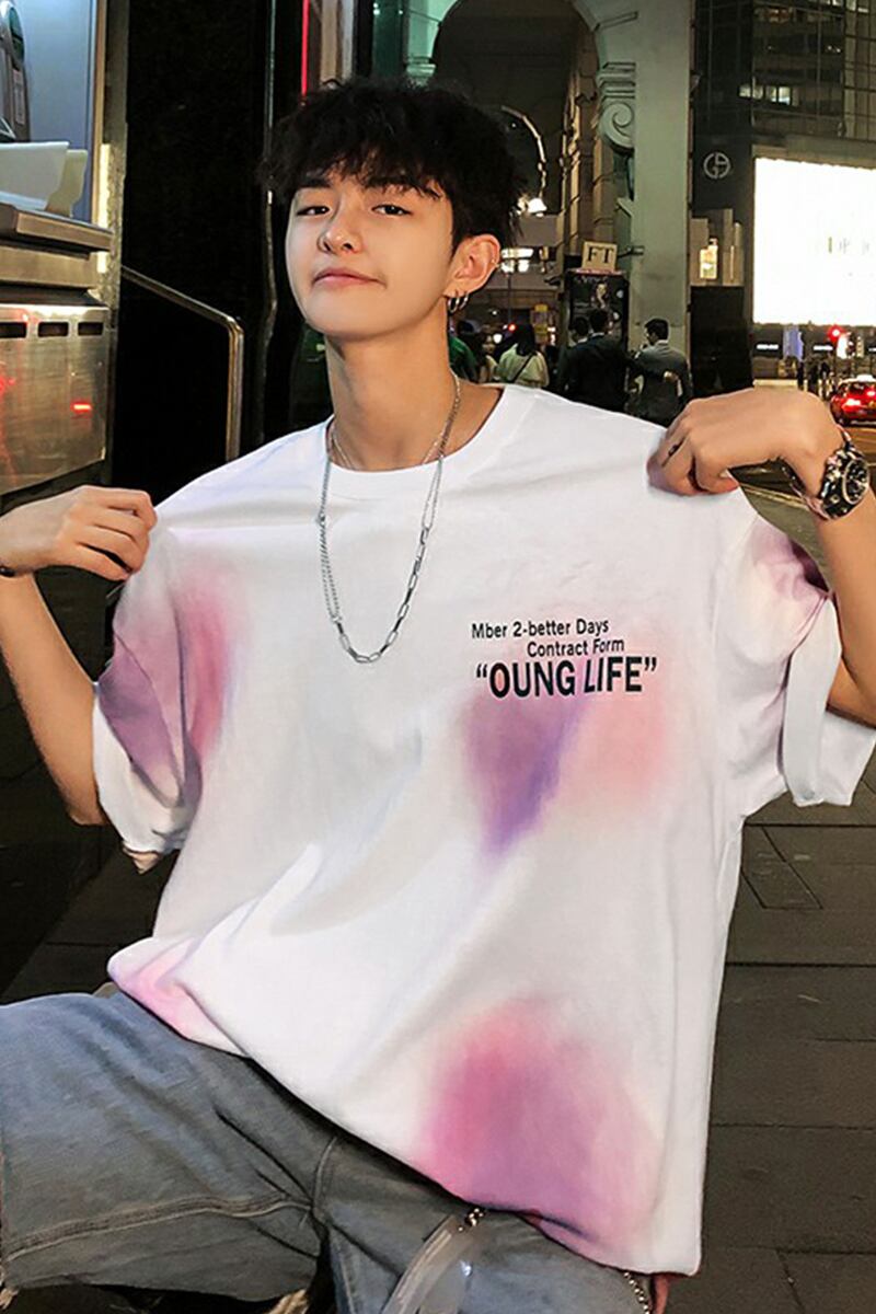 全2色 Tシャツ カットソー プリント カジュアル おしゃれ