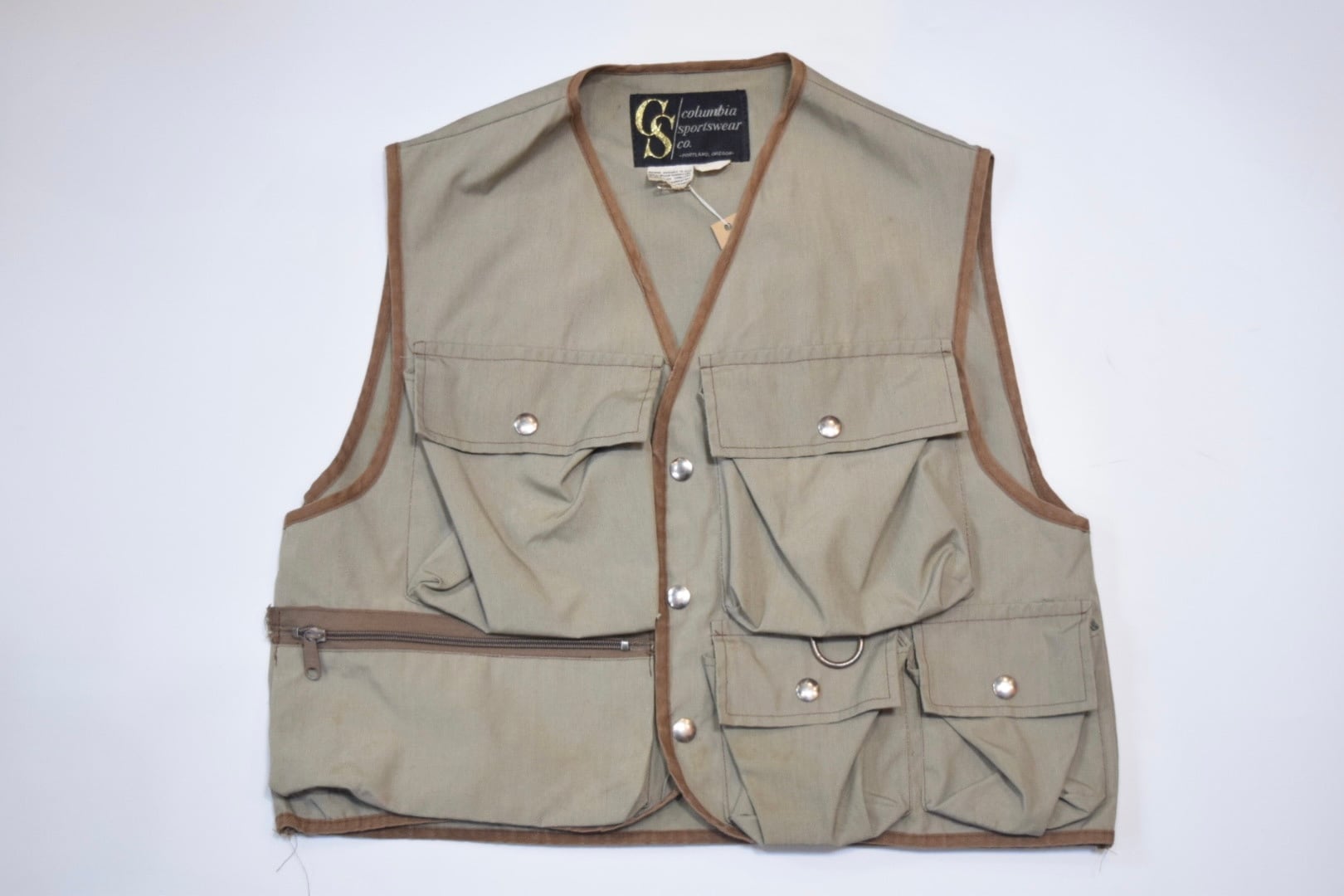 USED 70s Columbia Fishing vest -M-L 0906