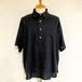 Placket Half Sleeve Shirts　Black