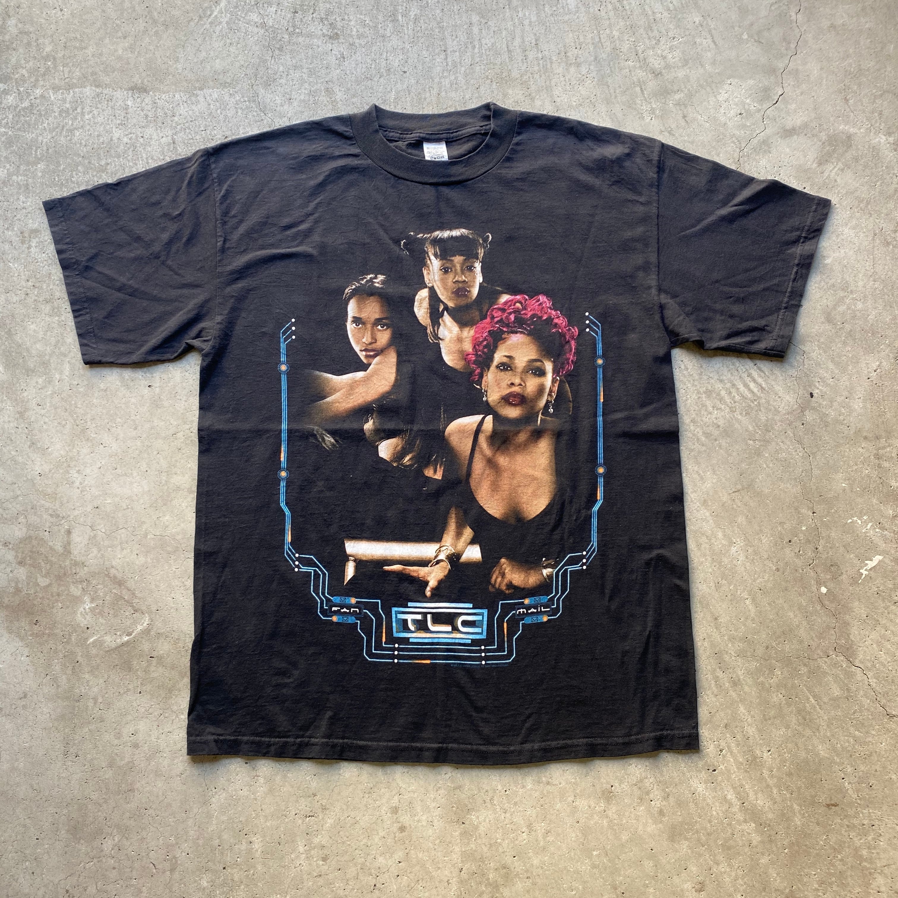 希少 90年代 TLC FAN MAIL WORLD TOUR 1999 ツアーTシャツ バンド ラップ ヴィンテージ メンズL 古着【Tシャツ】 |  cave 古着屋【公式】古着通販サイト