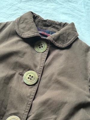 ”Burberry Big Botton Cotton Coat