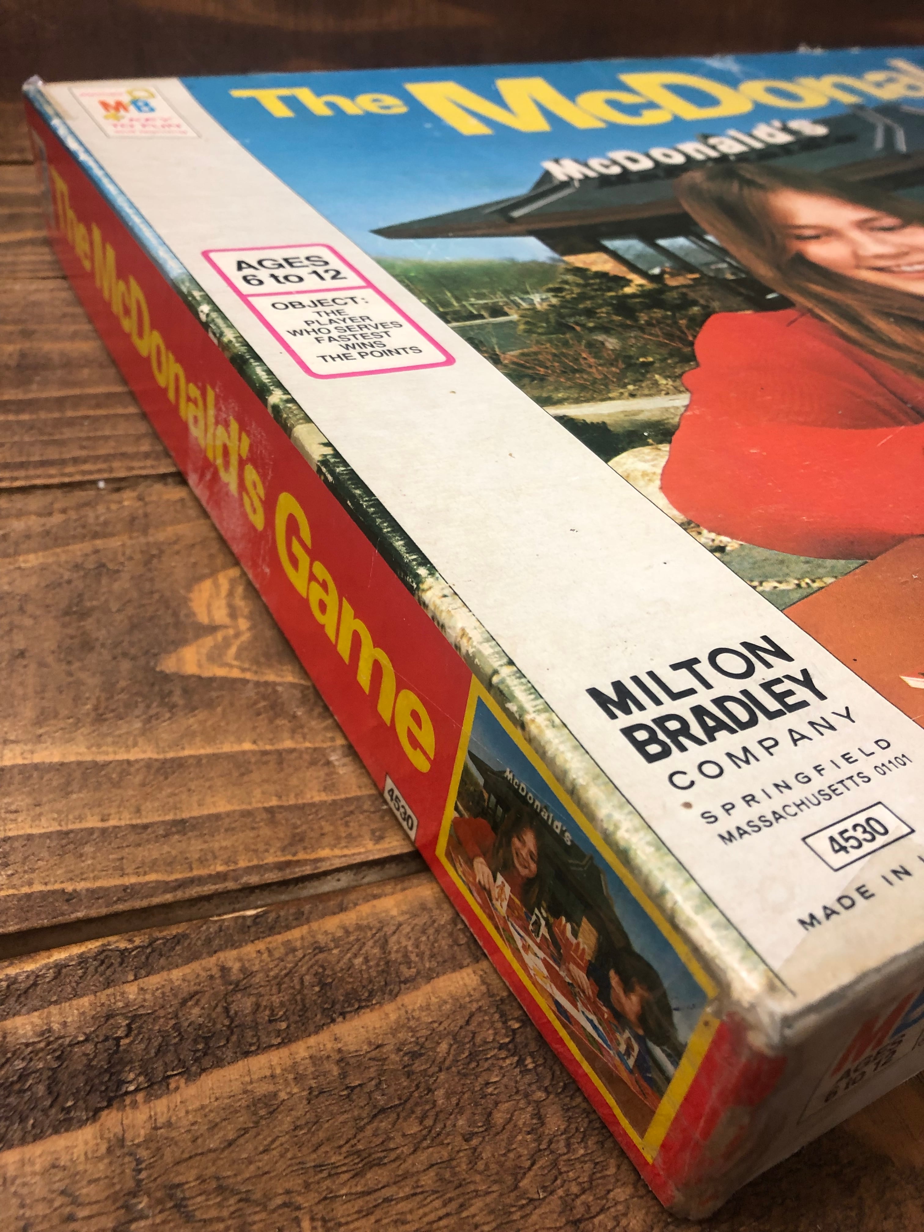 McDonald's Vintage Board Game Box/マクドナルド ボードゲーム Milton