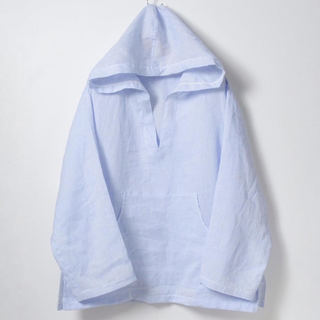 zampuメキシカンパーカー (Leftover fabric Mexican hoodie) -frosty blue-
