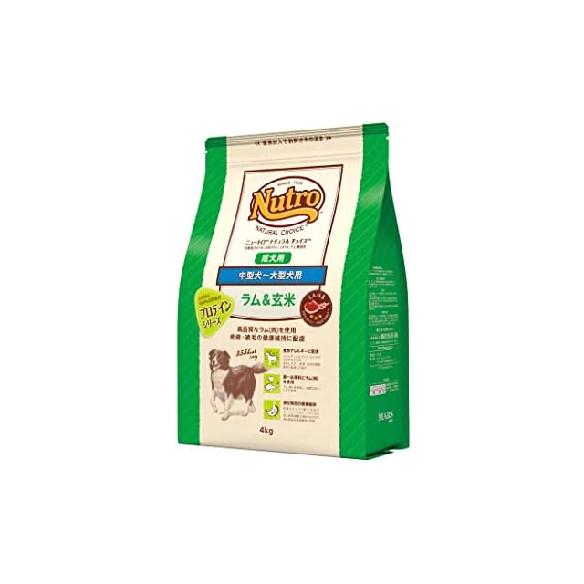 犬用品 Nutro ラム&玄米 ドッグフード 4kg×2袋
