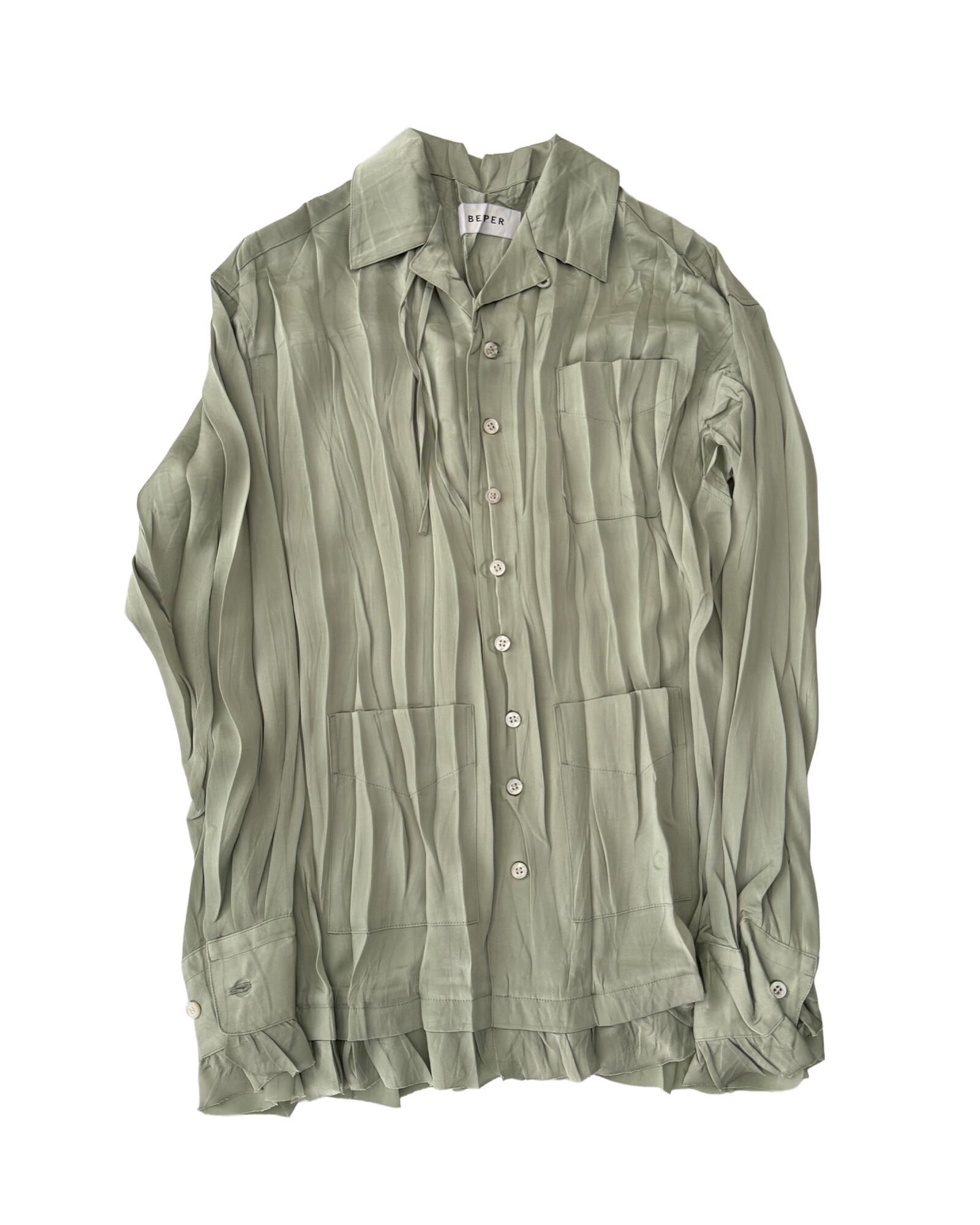 【 BELPER 】27SS PRE ODER "DISTRESSED POSTMAN SHIRT"(デポジット30%表記)