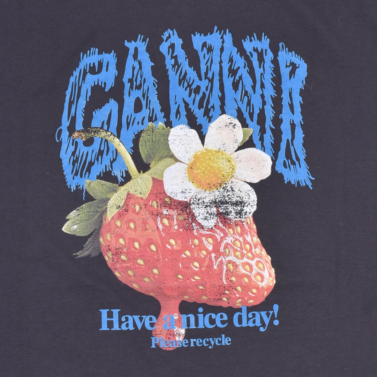【GANNI】Basic Cotton Jersey Strawberry - 4