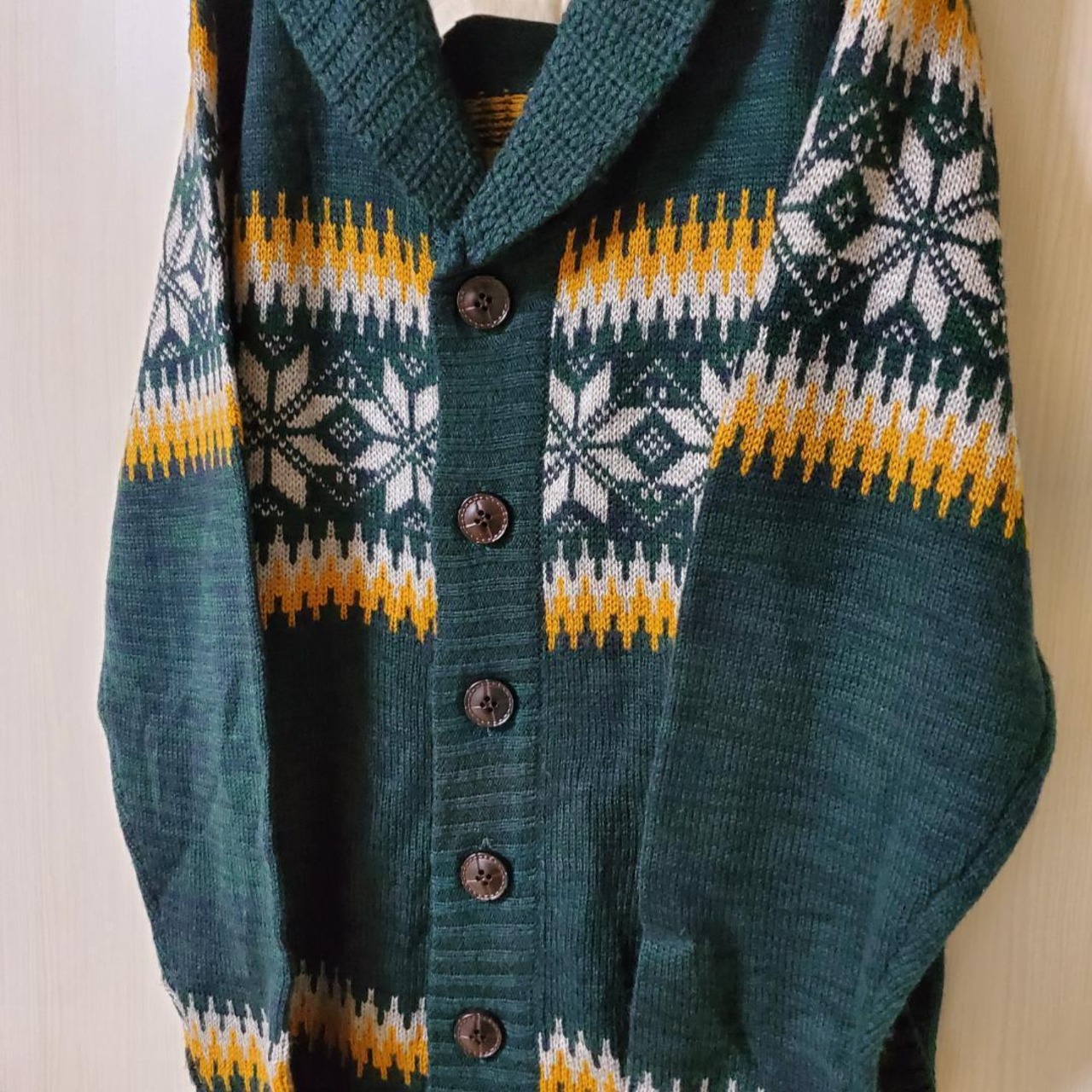 【USED】メンズ　カーディガン　春コーデ　Lサイズ