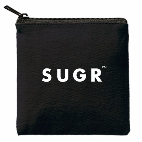 SUGR / canvas flat pouch ブラック