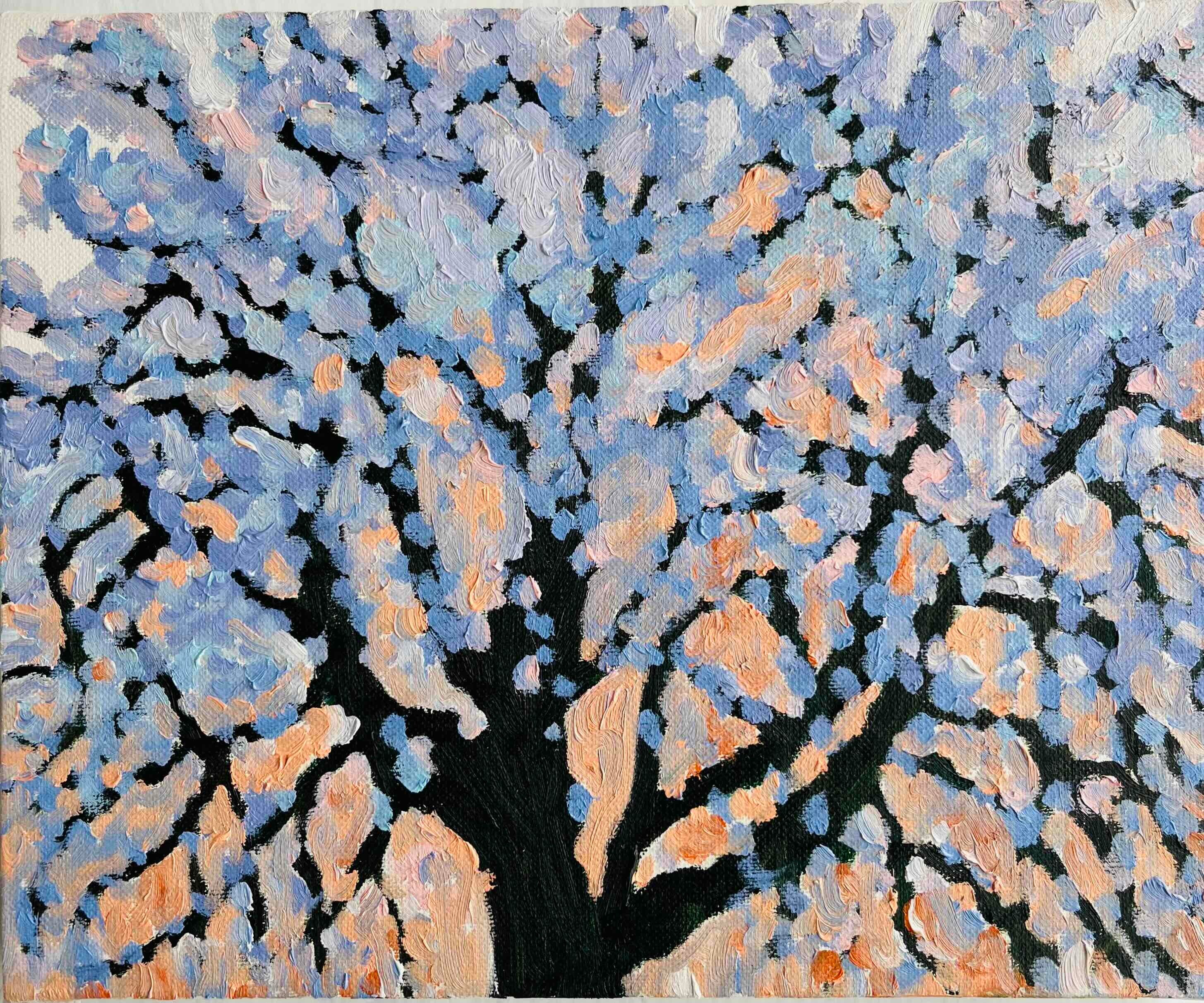 46×53㎝「窓辺のイスとテーブル」F10・油彩画・原画・額装 | Pay ID