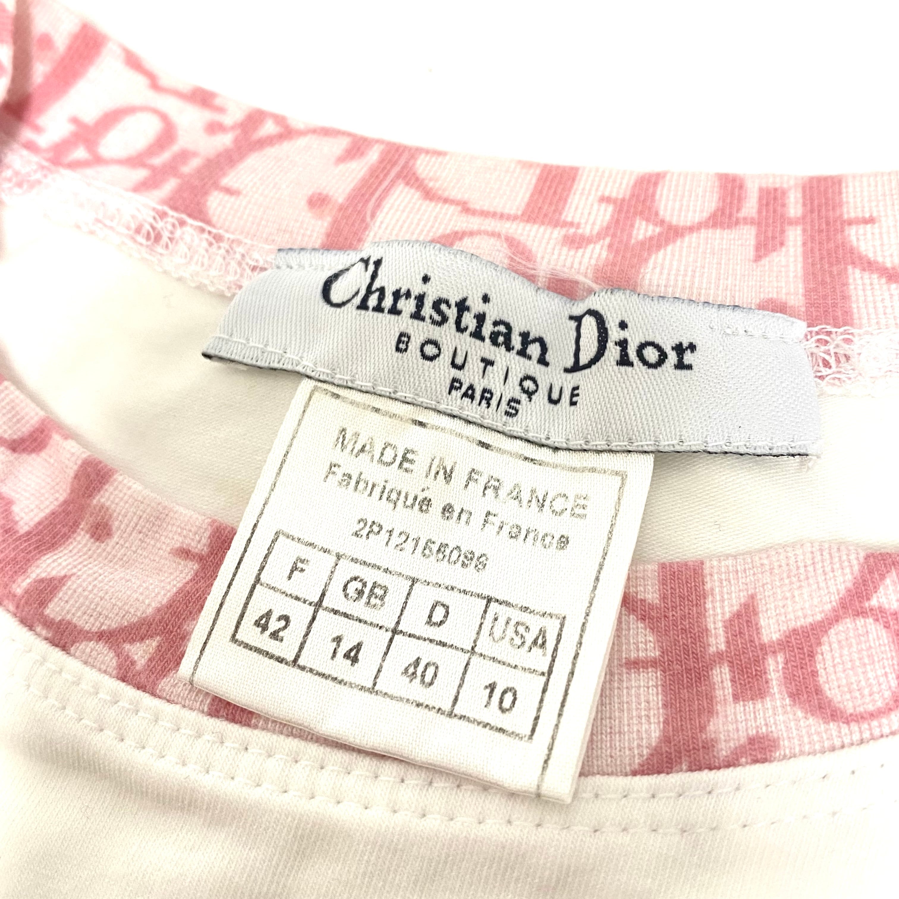 Christian Dior トロッター ピンク タンクトップ-