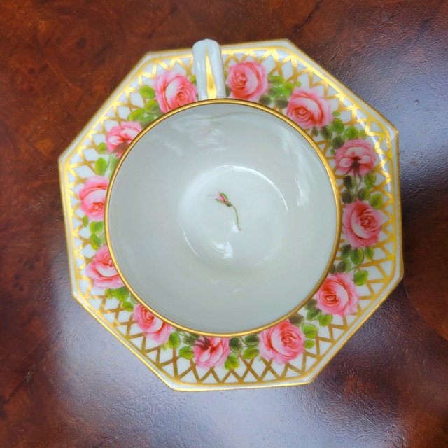 【ダービー】1860年代製！手描きのイングリッシュローズ