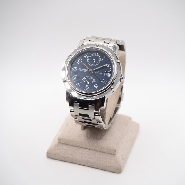 HERMES クリッパー GMT CL5.710 パワーリザーブ 自動巻き エルメス 付属品付き