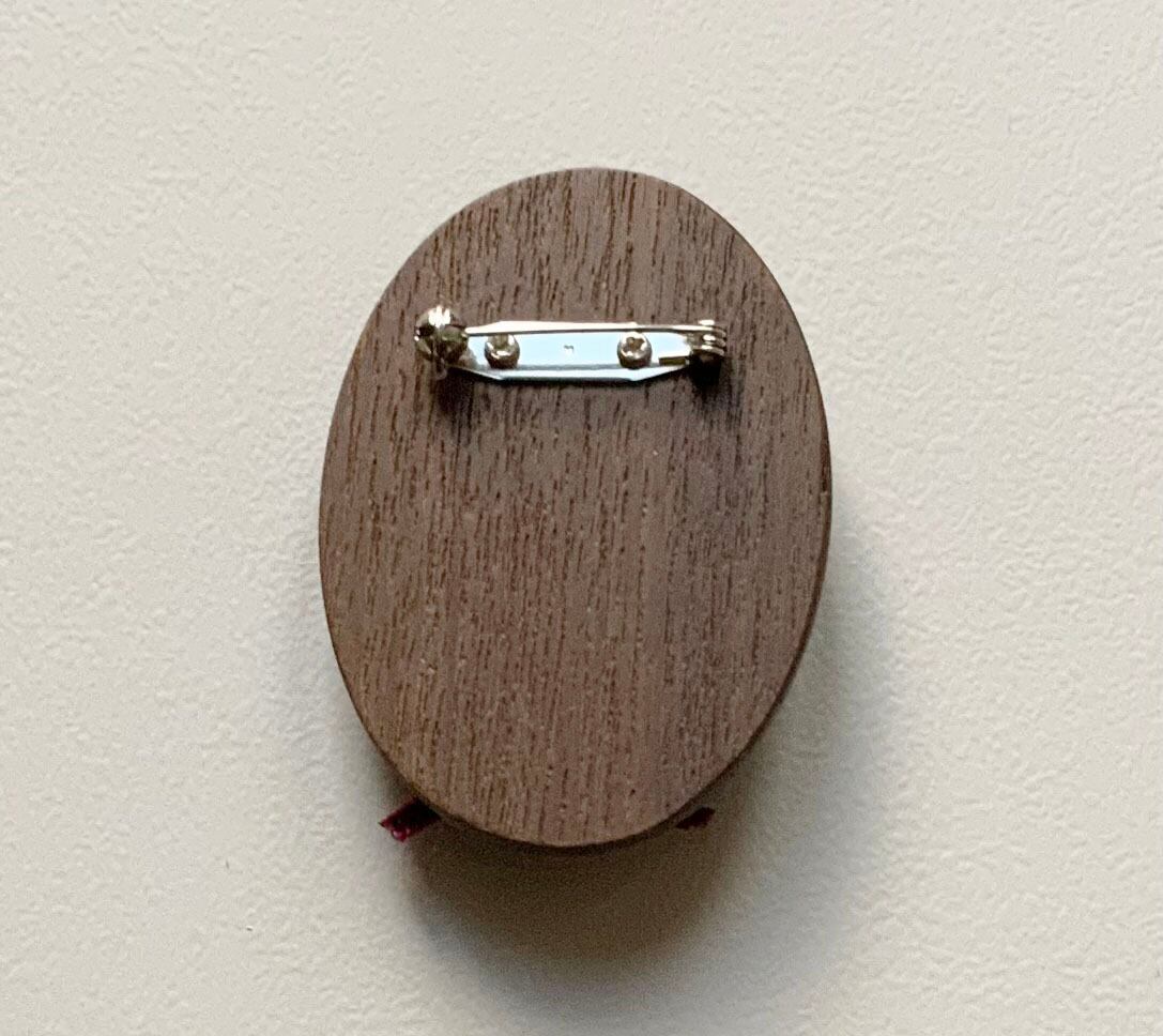 ブローチ「cat wreath」