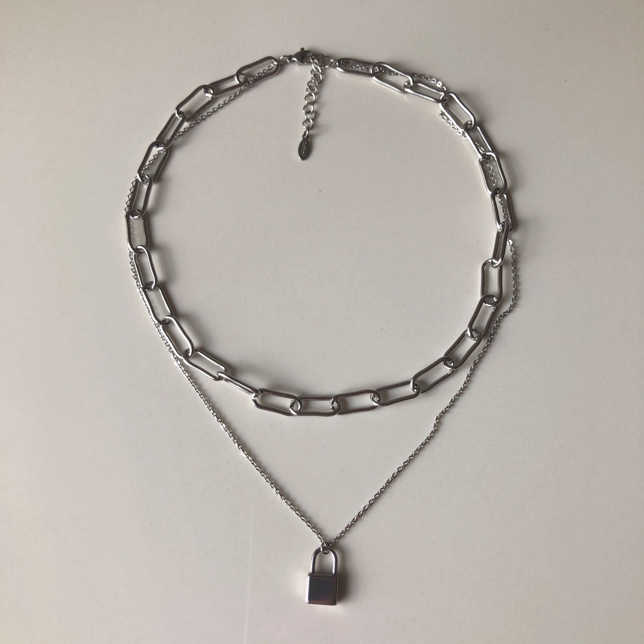 南京錠　 2連ネックレス ［SSN023］