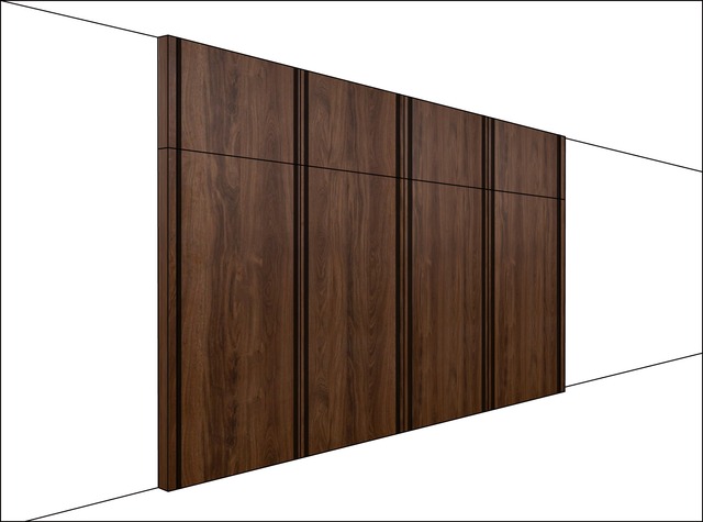 クローゼットパネル・木目・W2800タイプ（W700×4+W174）×H2400（mm）COS-WICPA0724×4