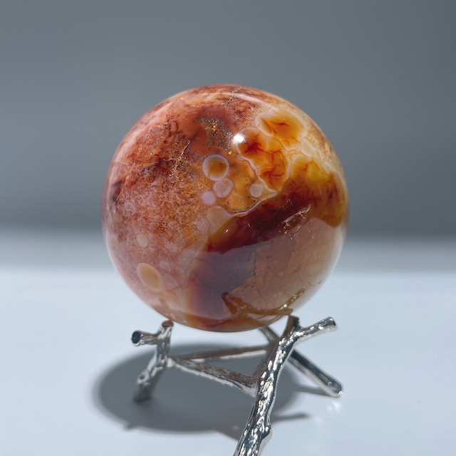 レッドアゲートスフィア02◇Red Agate Sphere◇天然石・鉱物・パワーストーン