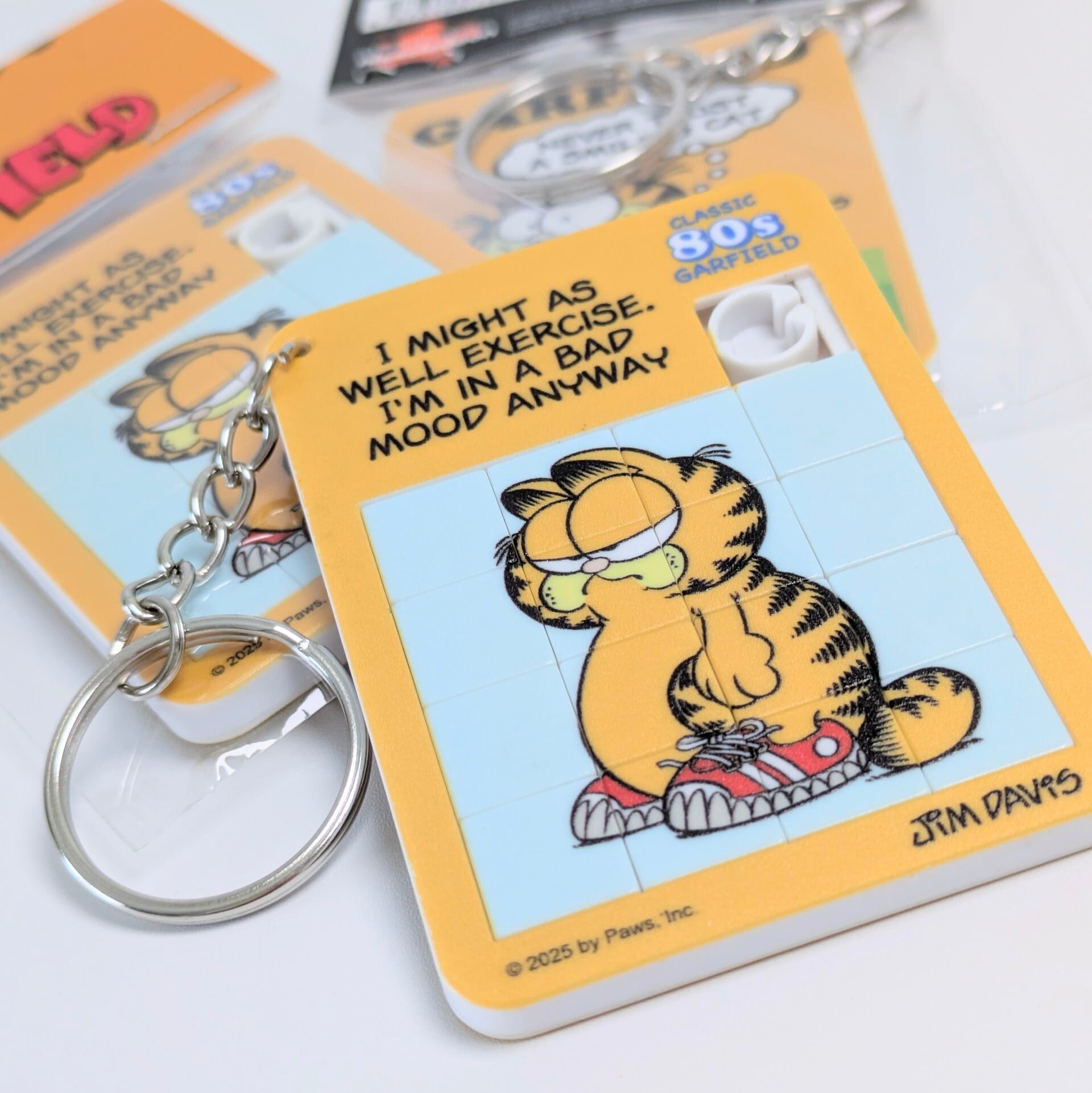 【 Garfield ( ガーフィールド ) 】AMERICAN CHARACTER PUZZLE KEYRING ( パズルキーリング ) / キーホルダー〚アメリカン雑貨 アメトイ〛