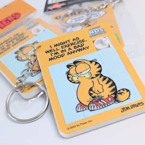 【 Garfield ( ガーフィールド ) 】AMERICAN CHARACTER PUZZLE KEYRING ( パズルキーリング ) / キーホルダー〚アメリカン雑貨 アメトイ〛