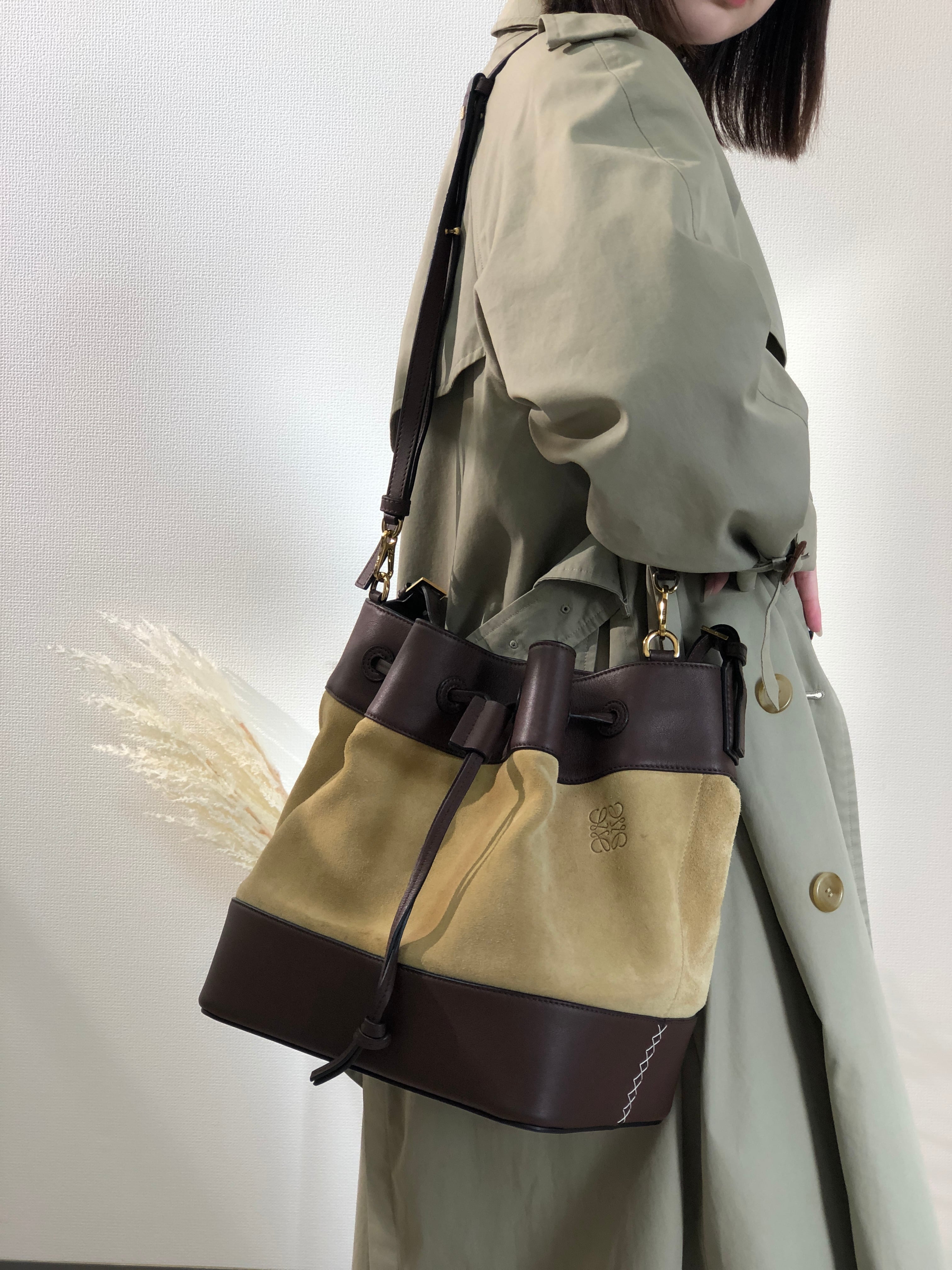 ロエベ LOEWE ビンテージ  スエード 2way ショルダーバッグ