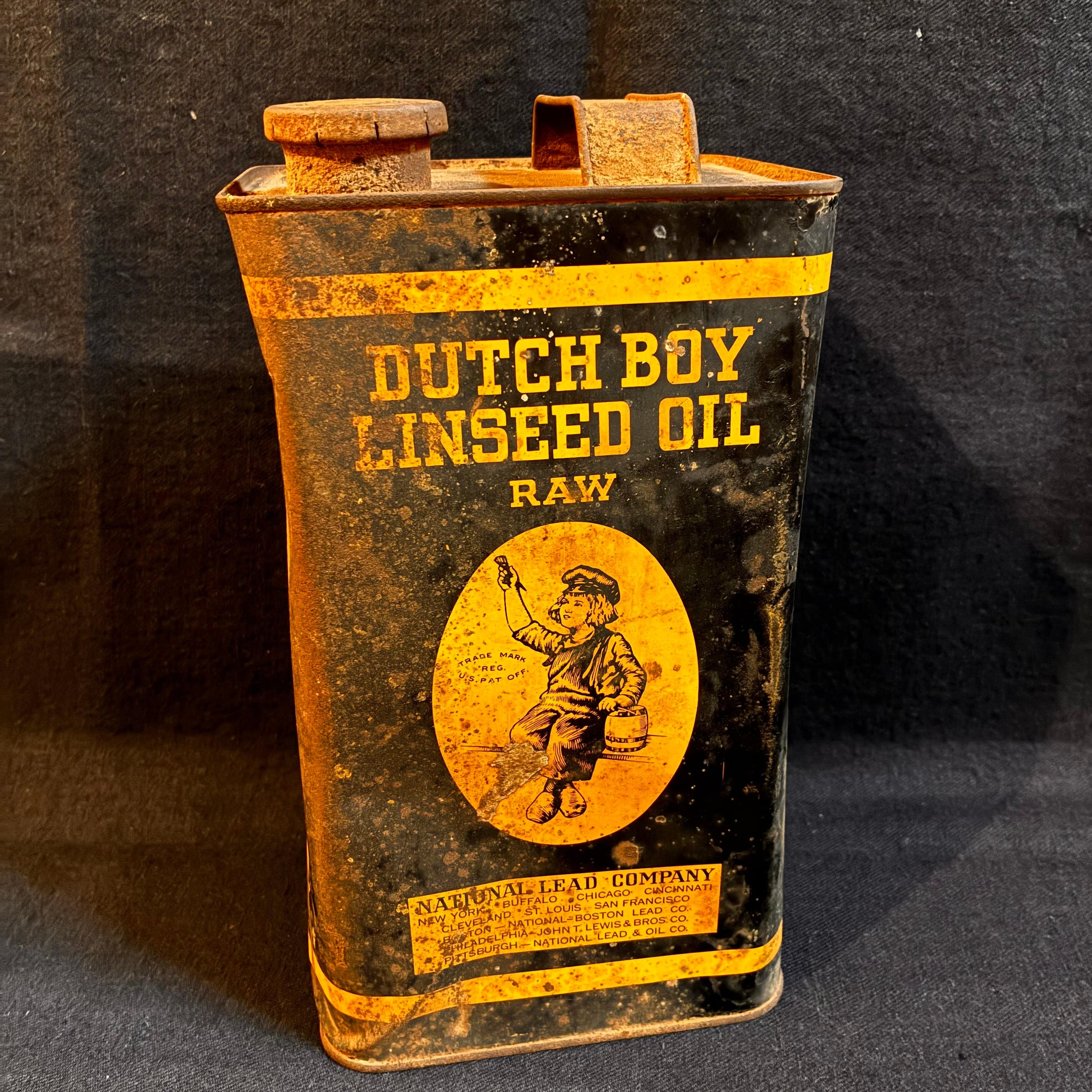 1926年 資生堂石鹼美術罐（寺島工場落成広告/ブリキ缶) ティン缶 DUTCH BOY 缶 T-225 | CANDY STORE ROCK