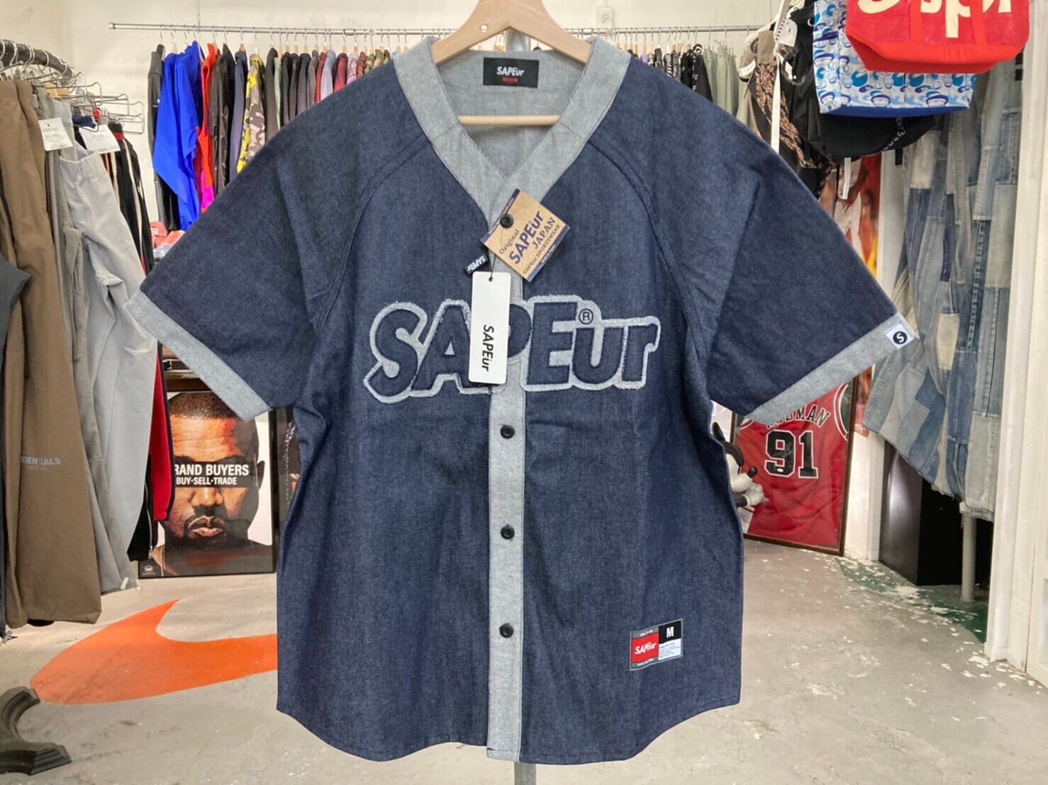 【XL】SAPEur Denim Shooting Shirt