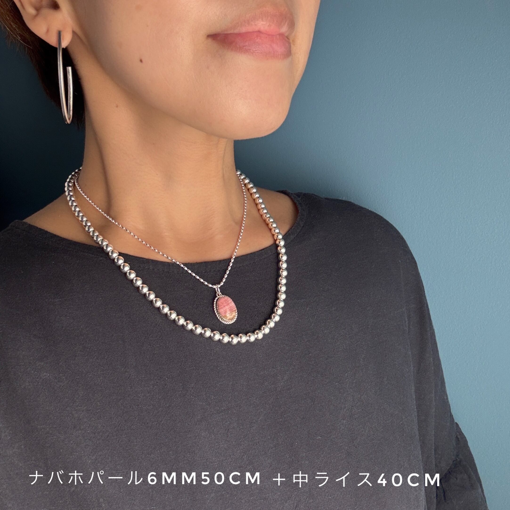 Indian Jewelry》 インカローズ ロープデザイン ペンダント ネックレス Indian Jewelry》 インカローズ ロープデザイン ペンダント ネックレス