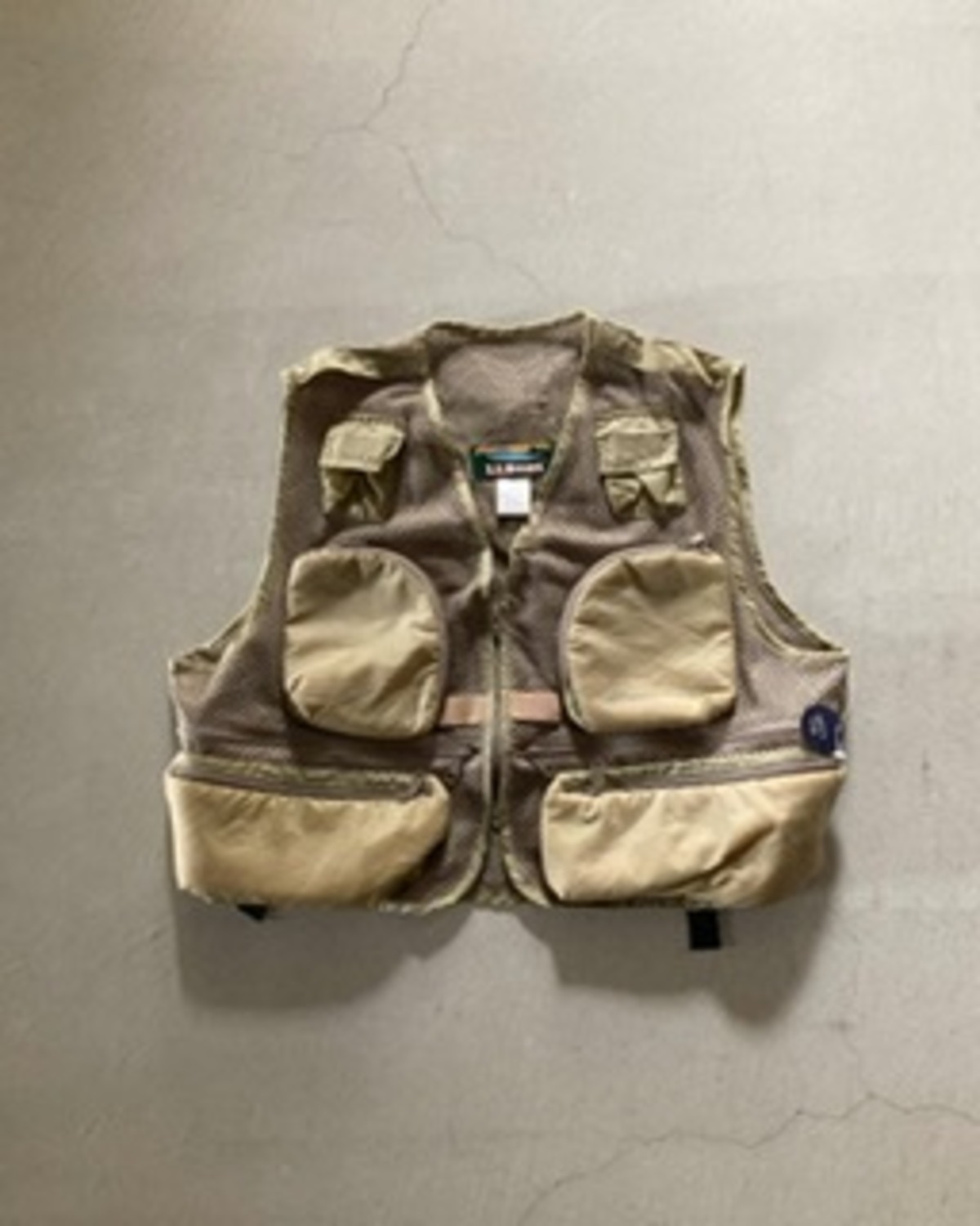 80-90s L.L.Bean エルエルビーン メッシュ フィールドベスト ベージュ 