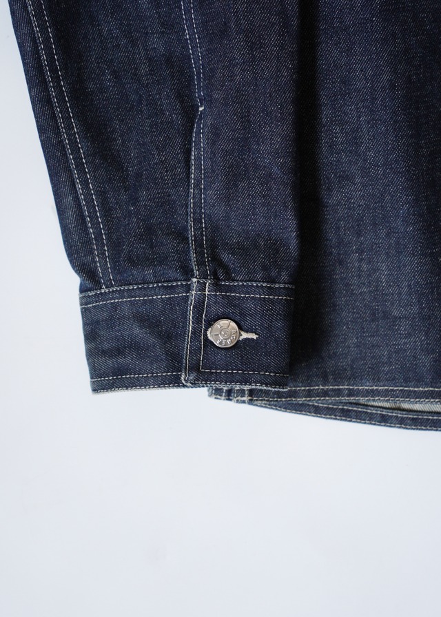 90's agnes b. homme cotton slit denim jacket