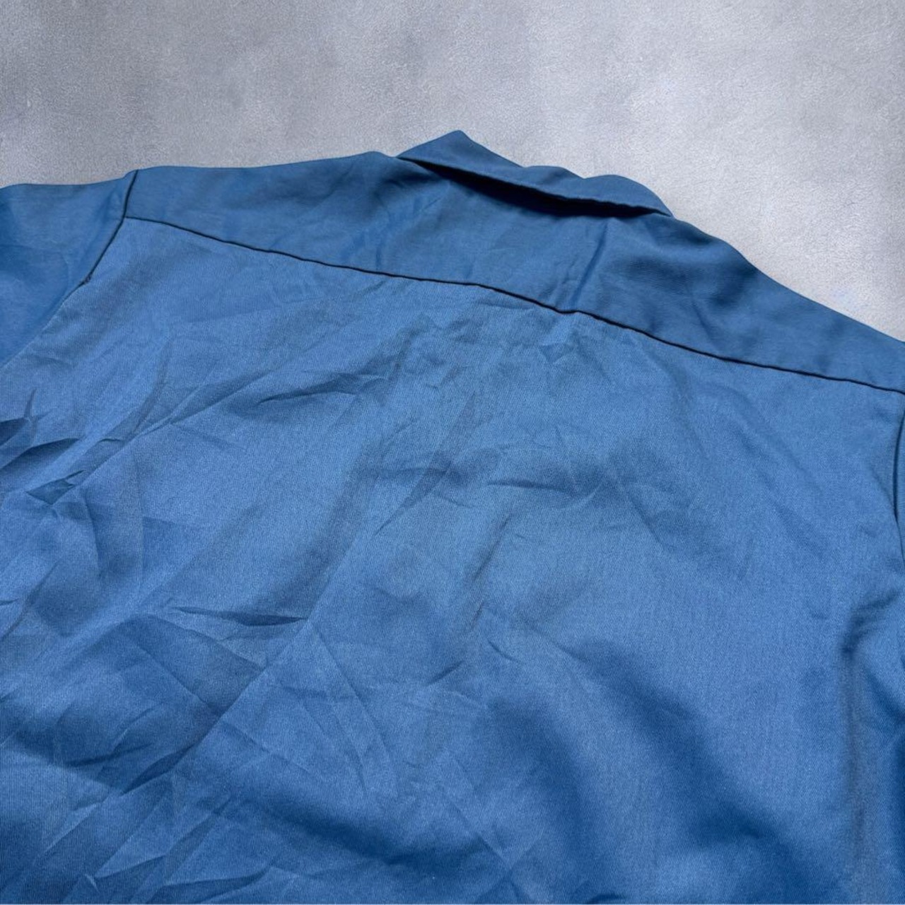 Dickies USA製 Work shirt S/S ワークシャツ ネイビー 古着 - 9