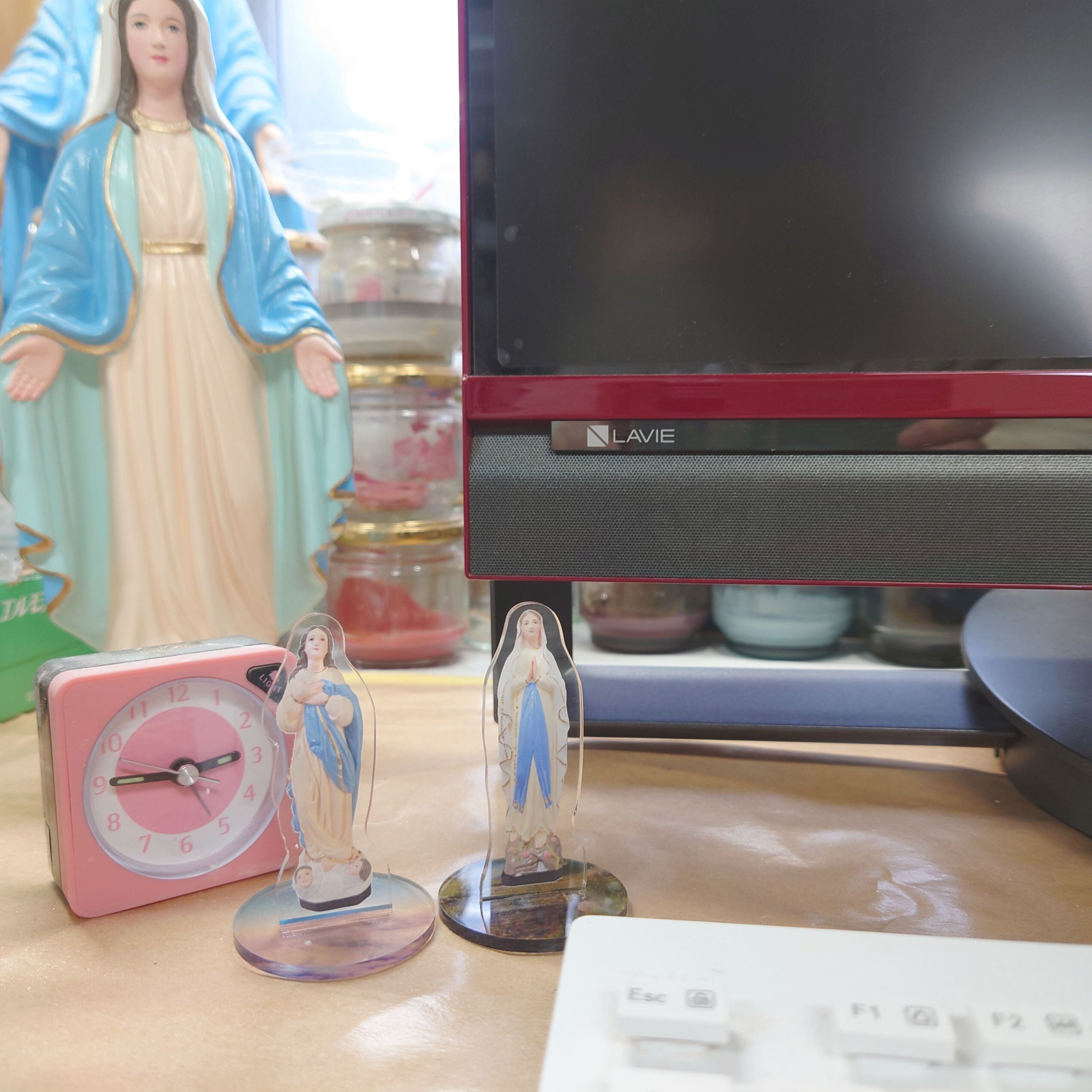 アクリルスタンド ～被昇天の聖母像～【7.5cm】※土台サイズを変更しま