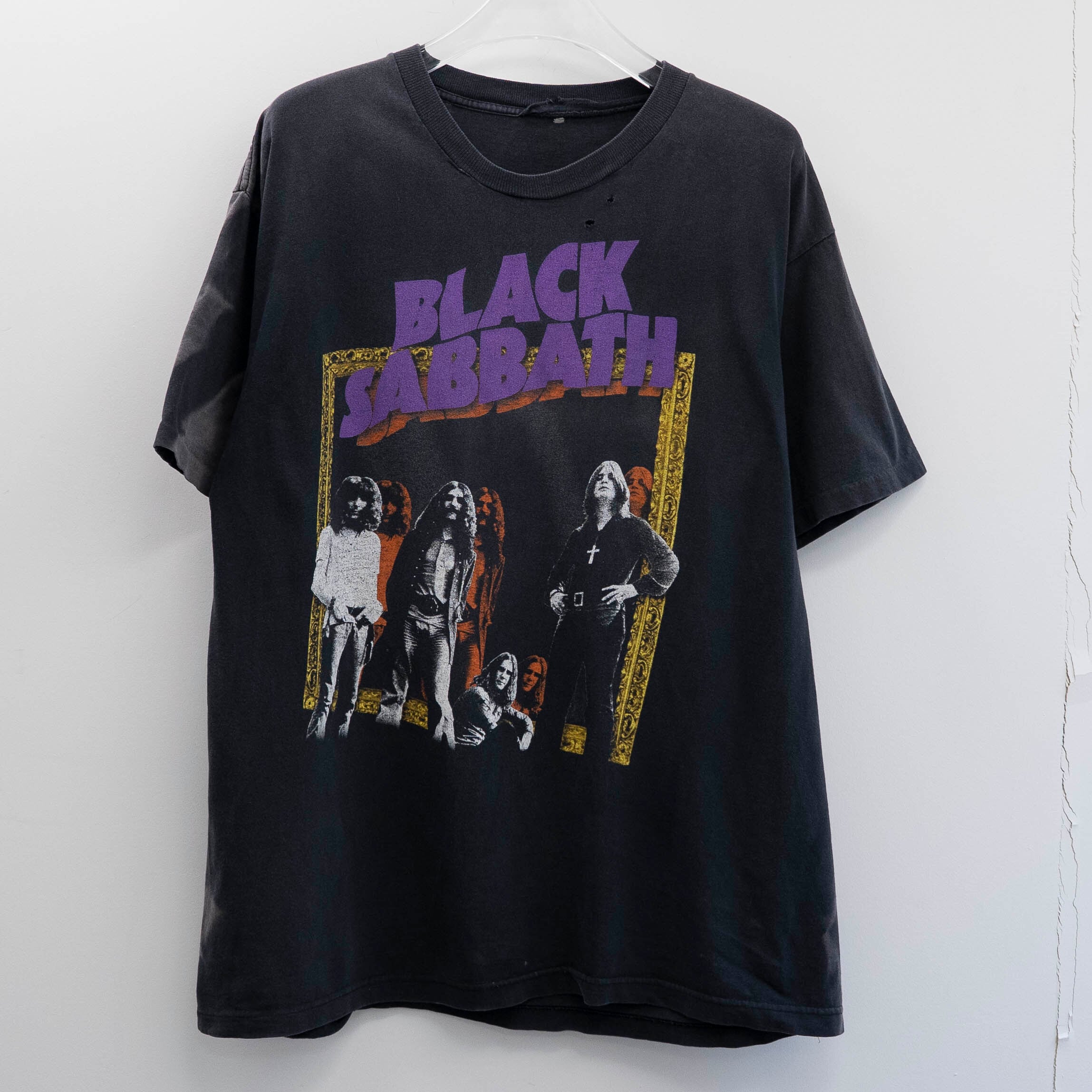 Black Sabbath " World Tour Frame Portrait ” Cut Tag Fits XL 【E2-51】