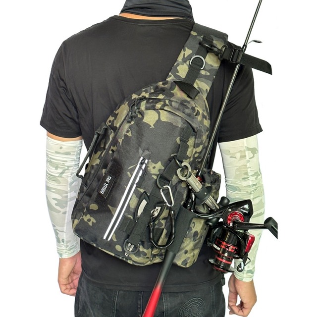 大容量シングルショルダーフィッシングバッグ 　　A18955