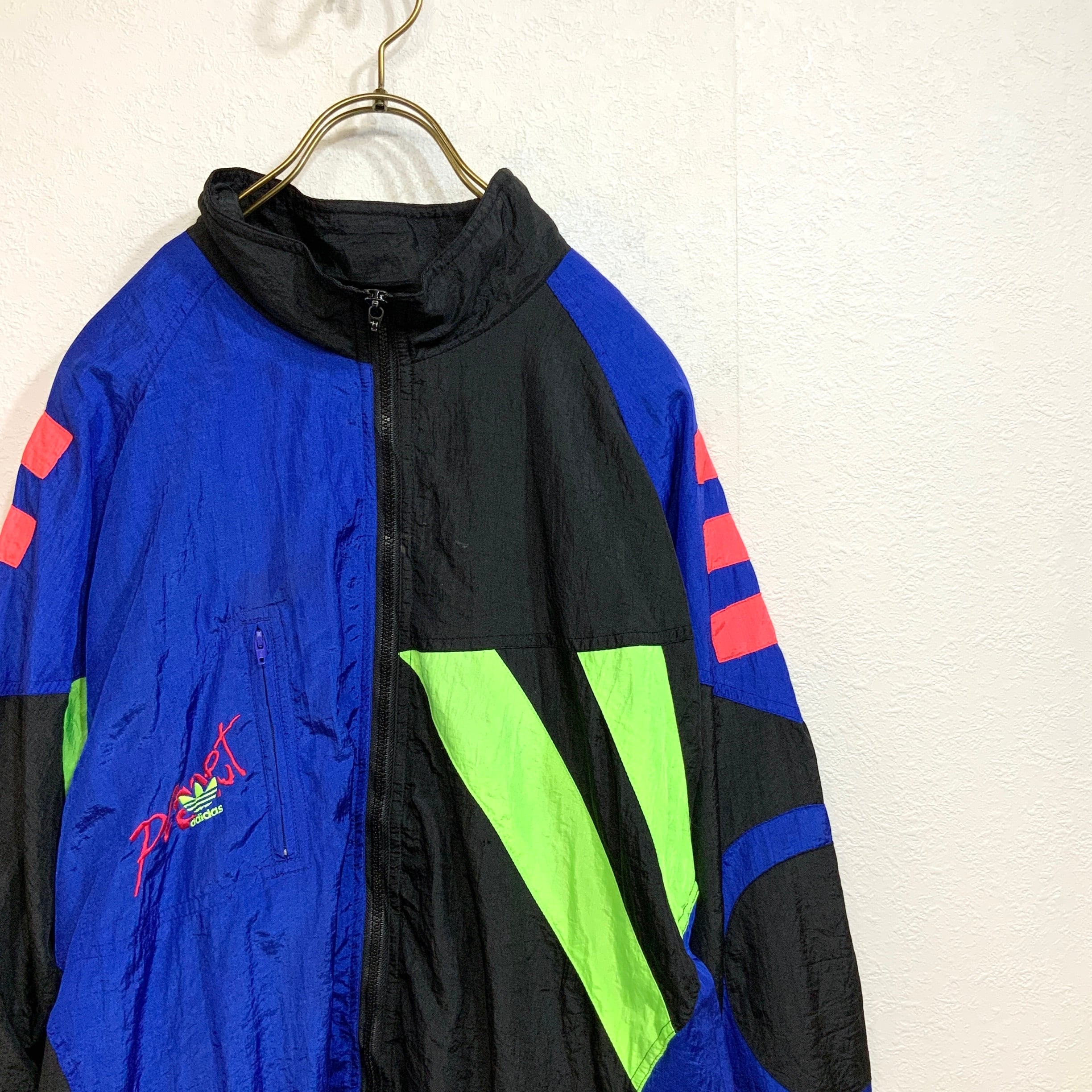 希少 90's adidas クレイジーカラー オーバーシルエット ナイロン