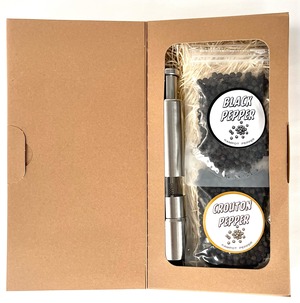 Cambodia PEPPER GIFT (ペッパーセット）（ペッパーミル ＋ ペッパー2種類）