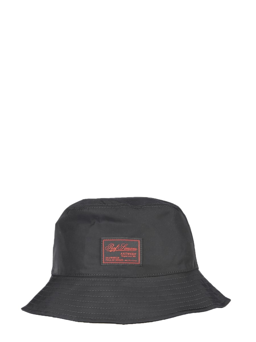 希少未使用【 RAF SIMONS 】Logo Patch Bucket Hat
