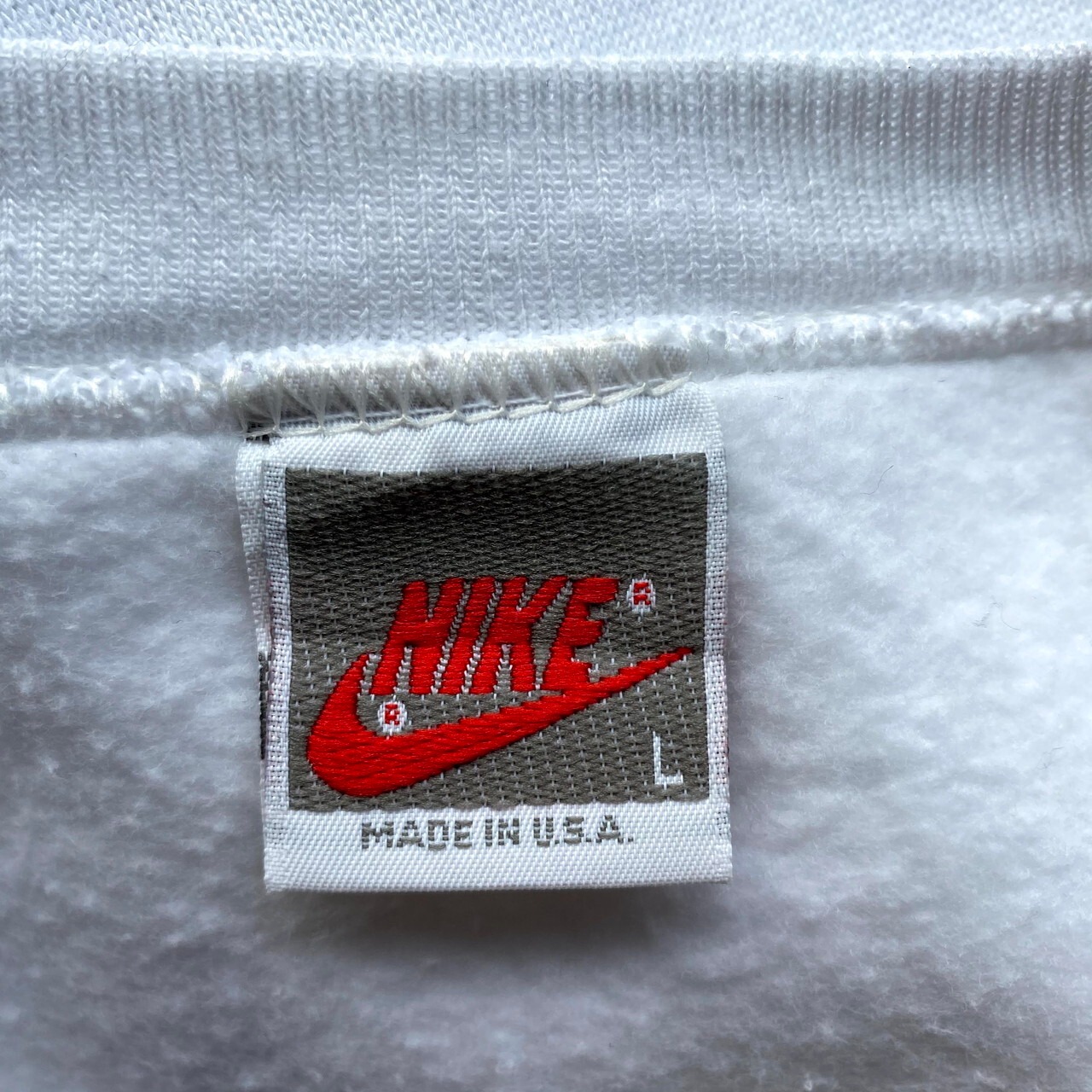 グッドカラー 90年代 USA製 銀タグ NIKE ナイキ センターロゴプリント 
