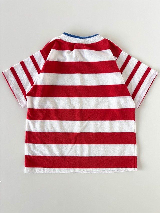 【4-6T相当・vintage】USA製　Healthtexボーダーtee