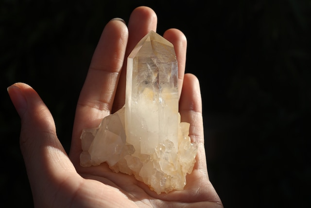 ヒマラヤ水晶 ダウラギリ産 虹入り タイムリンク