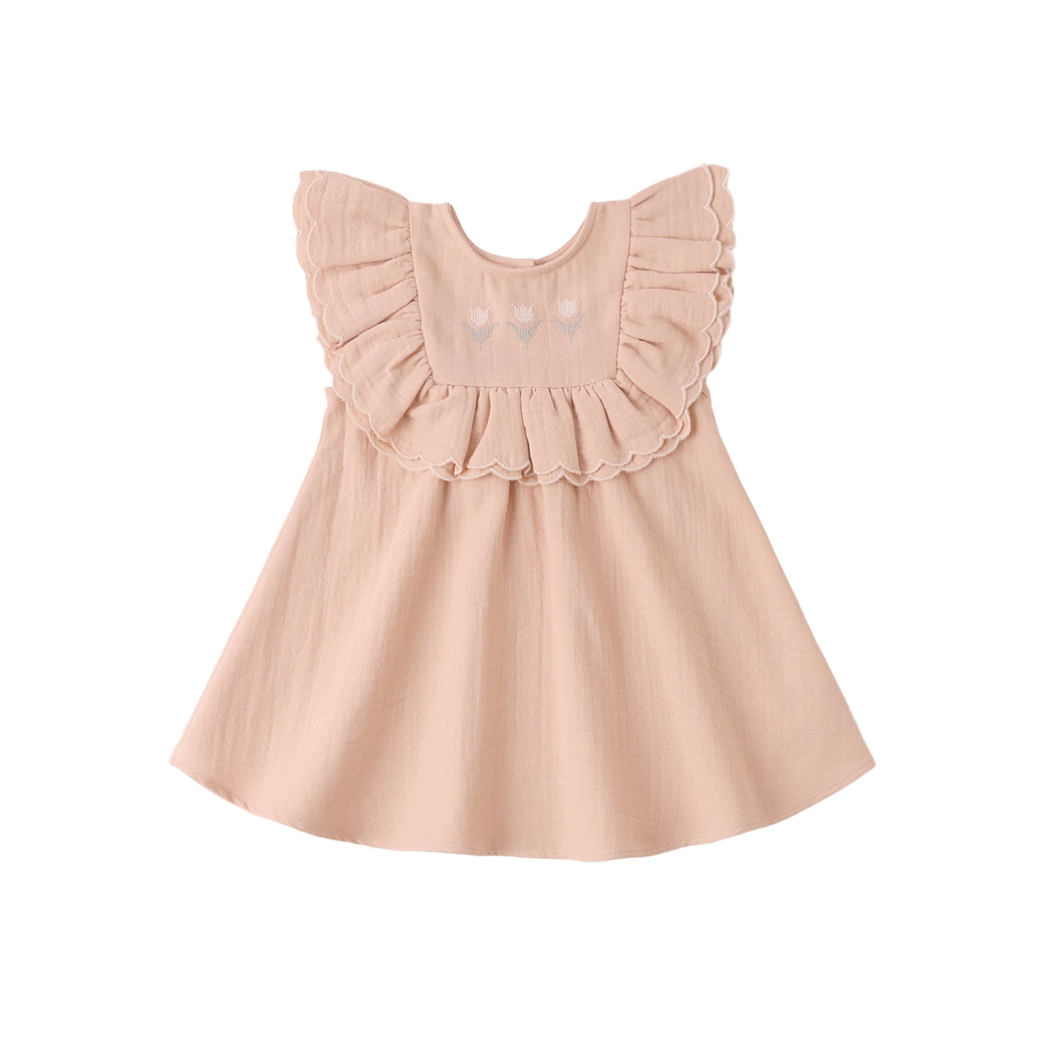 Quincy Mae(クインシーメイ) / 26ss LULUDRESS / MELON / 12-18M・18-24M・2-3Y・4-5Y