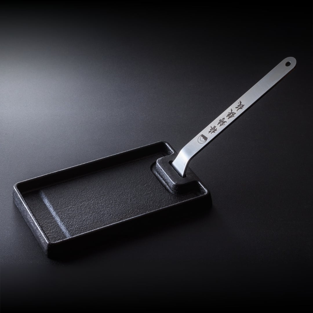 すずり 硯□古い瓜型すずり 大きい硯 書道道具 唐木箱 大振り 古美術