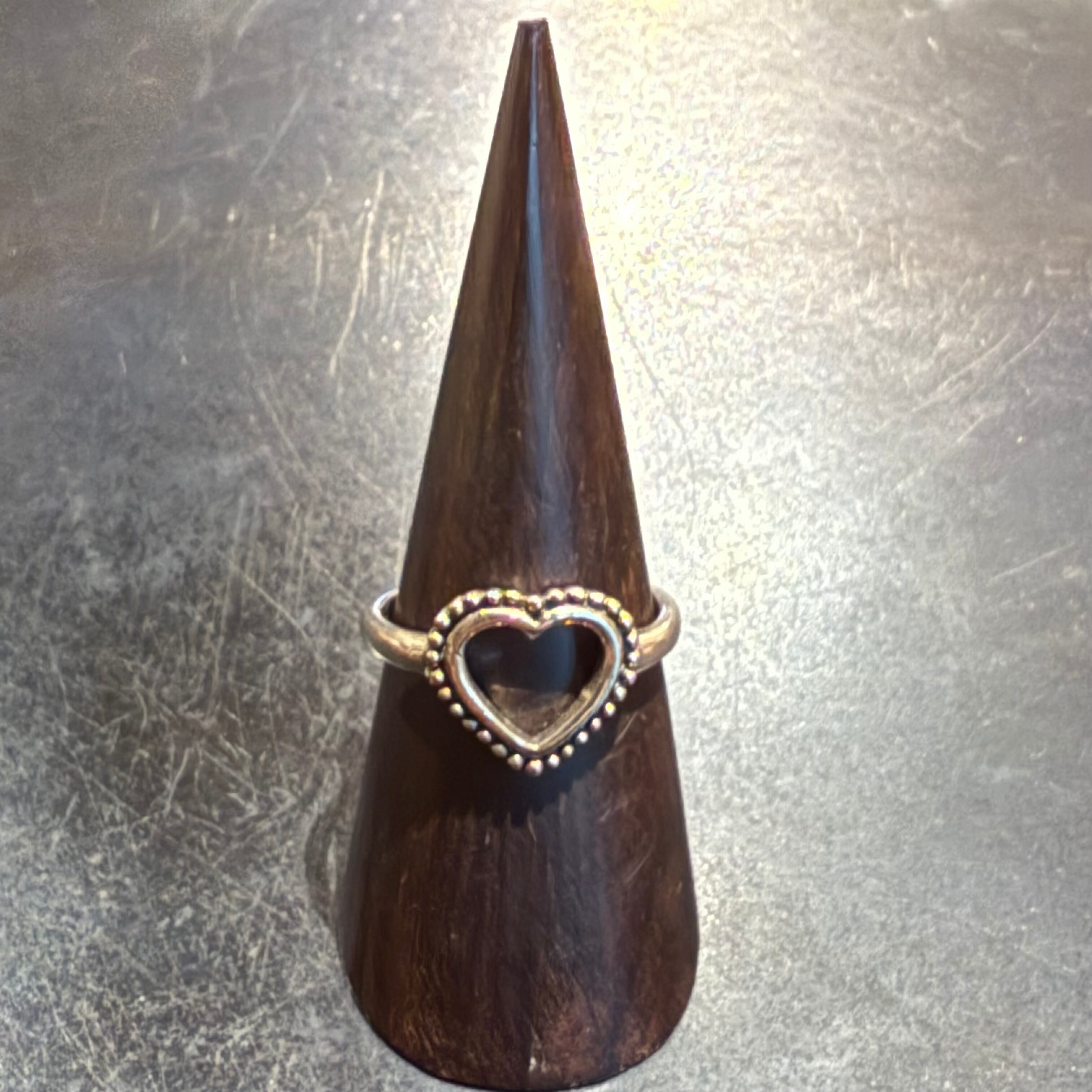 INITIAL BLOCK LETTER H RING-SILVER925-イニシャルリング